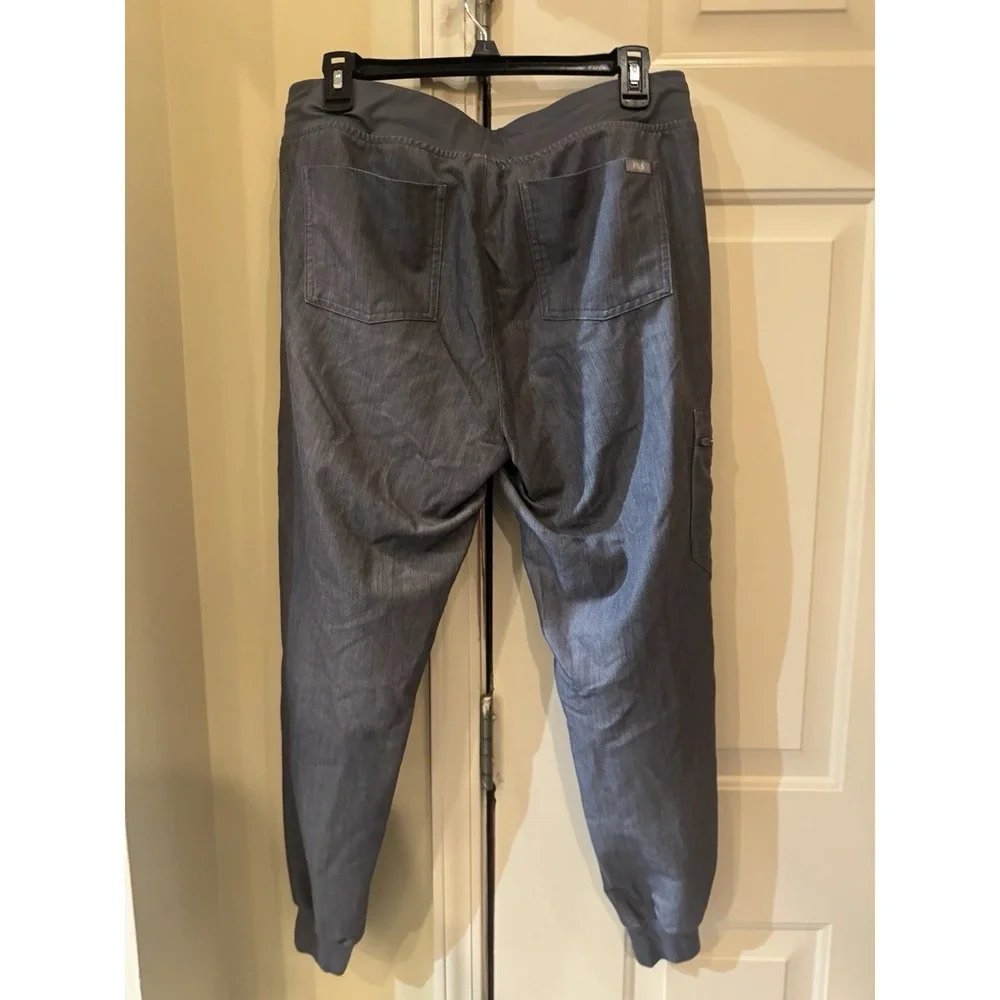 Figs Kade Cargo Scrub Pants Womens MP Medium Petite Gray Technical‎ Collection
